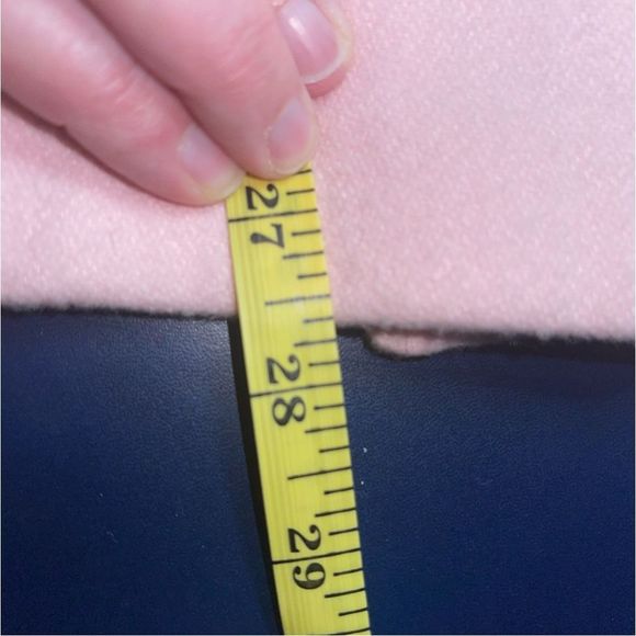 EUC Light pink wool double breasted pea coat SZ Medium - Picture 7 of 8